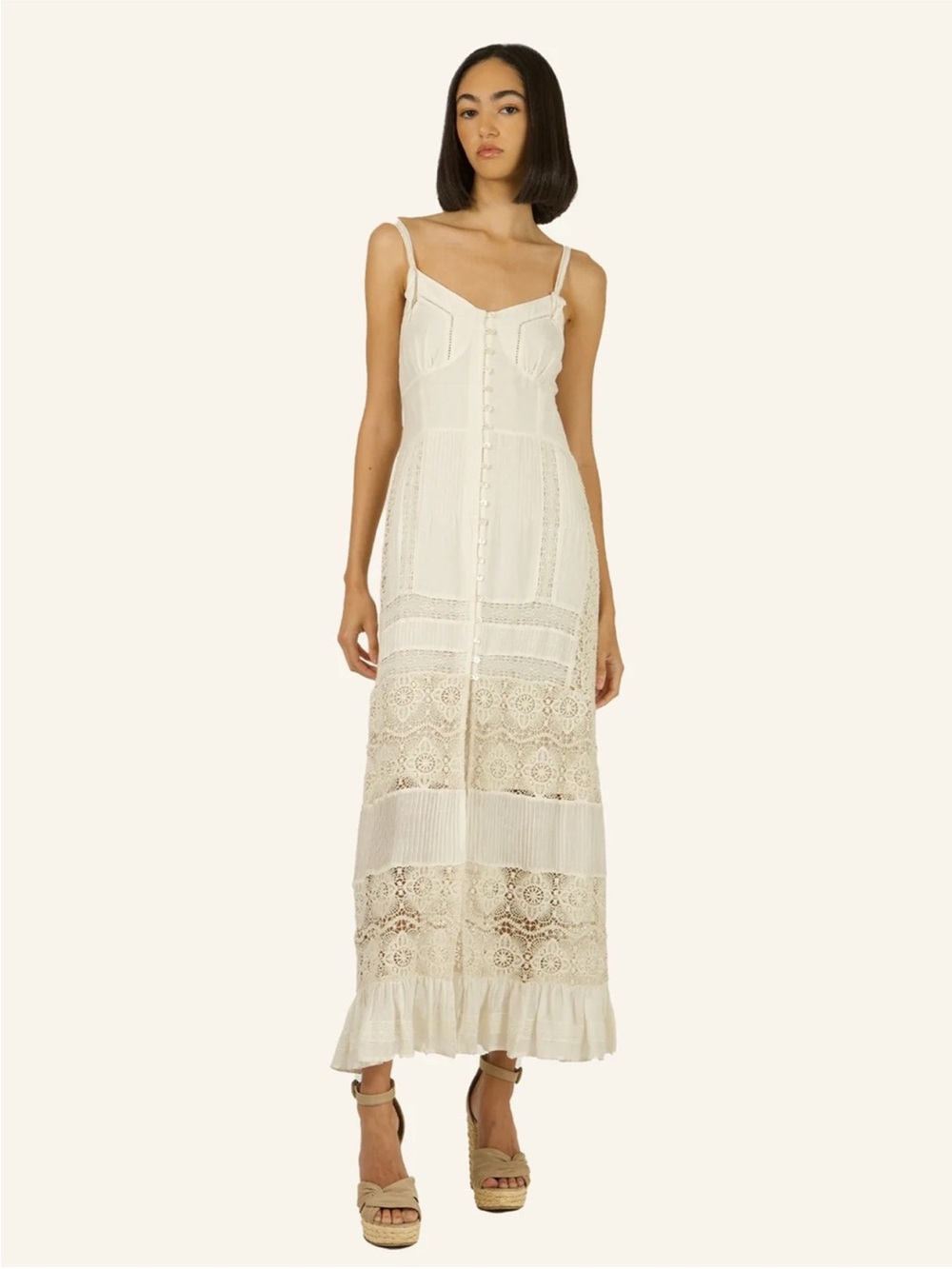 Secret Mission Marina Dress - Cotton Silk with Lace, NWT
$595MSRP
$359